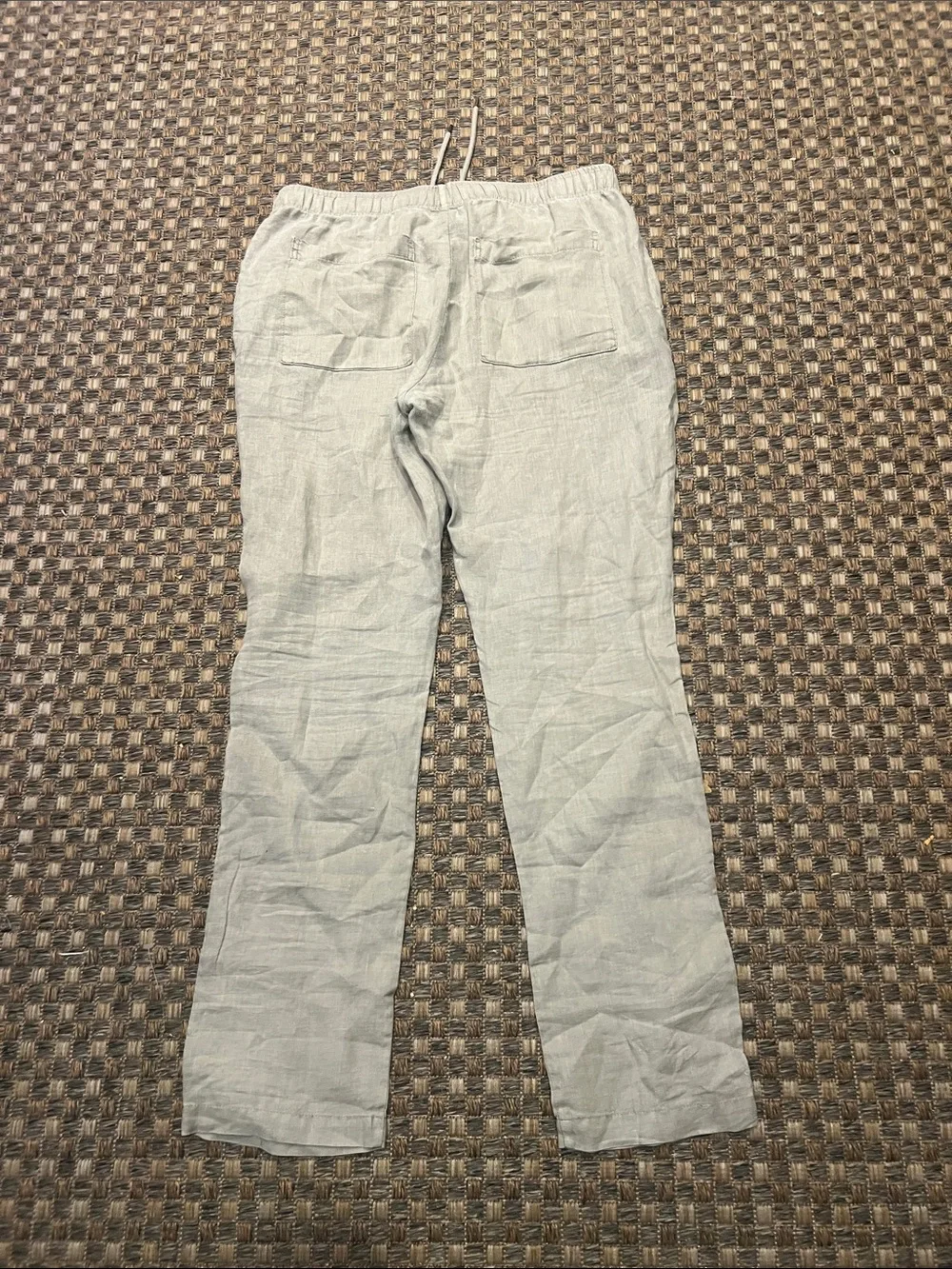 James Perse Light Drawstring Linen tan size small